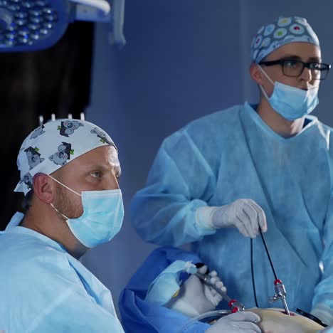 portrait shot in operating room