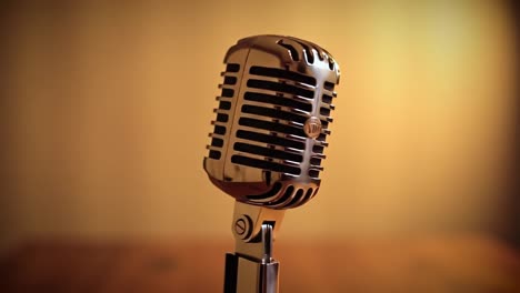 a close-up view of a vintage microphone capturing the essence of music and performance, invoking nostalgia and artistic expression through its timeless design