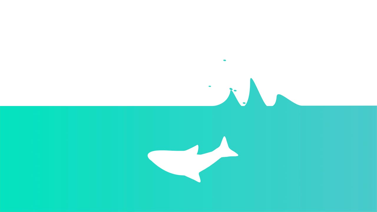 물 밖으로 뛰어내리는 물고기, 루프 애니메이션