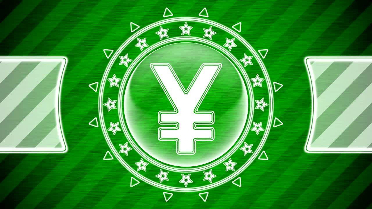 원 모양의 아이콘과 녹색 줄무 배경. 일러스트레이션.