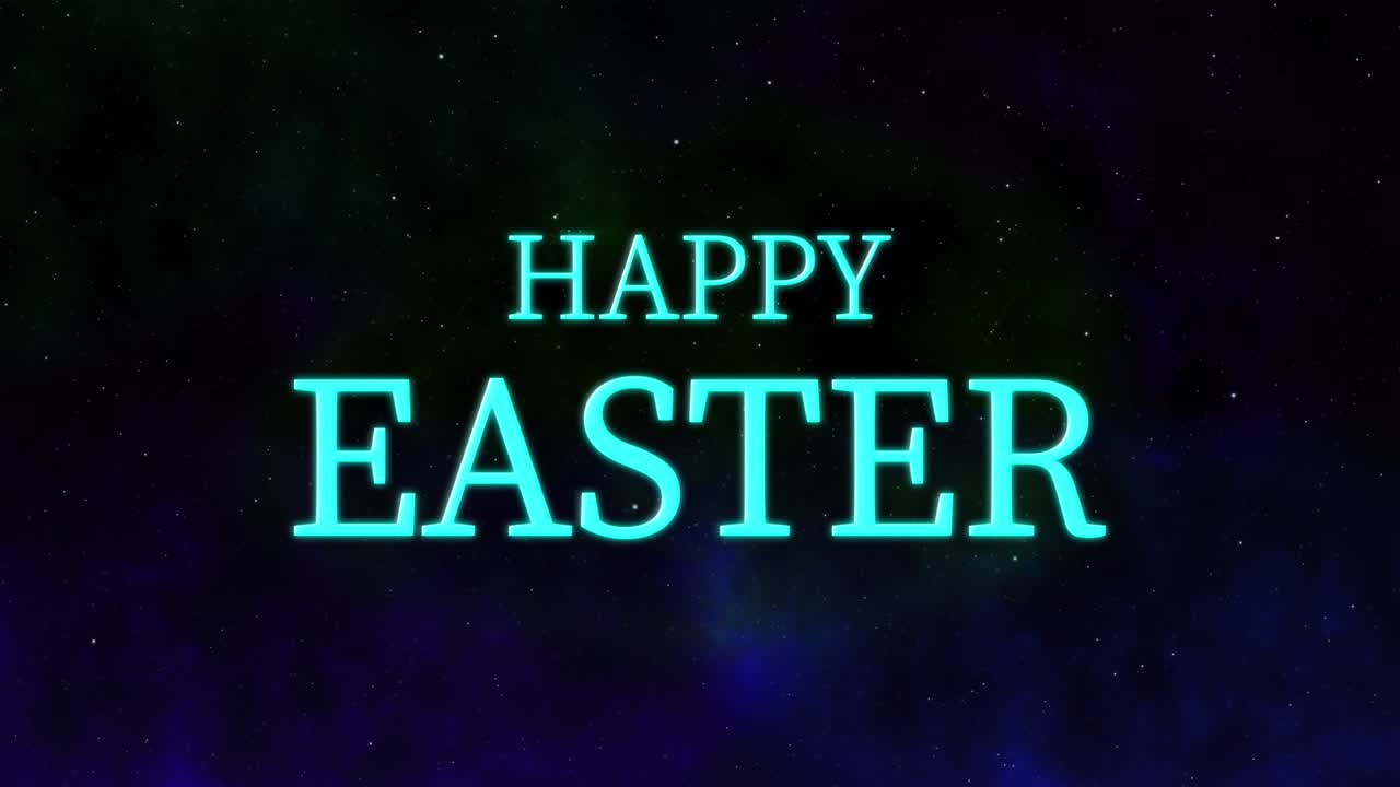Happy Easter event text animation motion graphics