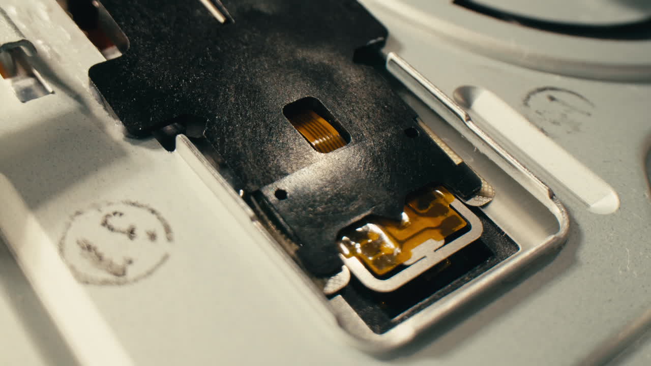 Floppy disc FDD close up, Using diskette for old PC computer macro. Archive programme or Music recorder, playing retro computer games. Vintage device for office, obsolete technology. . High quality 4k footage