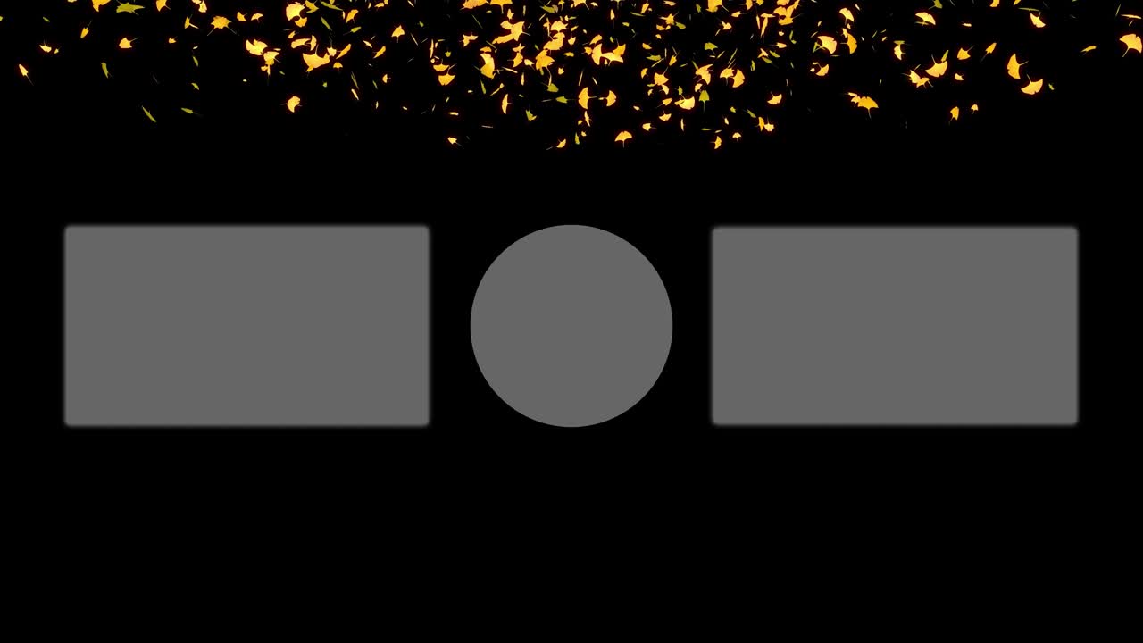 가을 잎 입자 유튜브 엔드 카드 엔딩 스크린 모션 그래픽