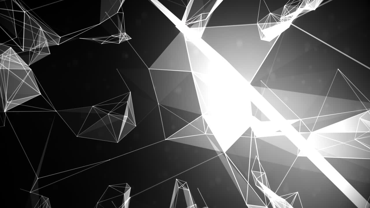 intro. fondo geométrico abstracto con puntos y líneas de conexión. tecnología digital y concepto de comunicación. fondos de ilustración de stock, conexión, tecnología, color blanco, red de computadoras