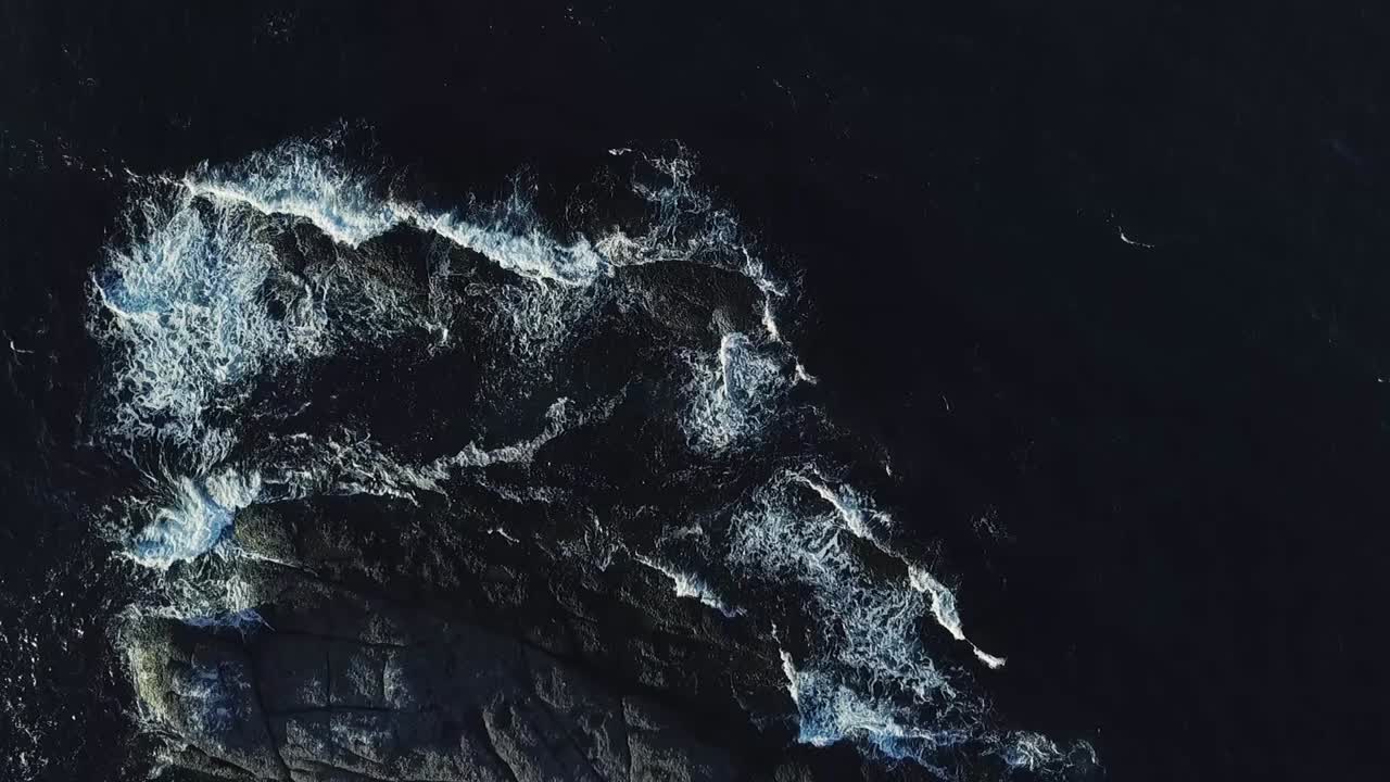 Up Drone footage above the rocks