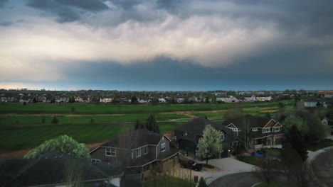 longmont colorado city street overlooking ute creek golf coarse