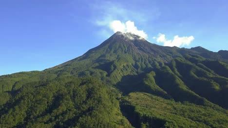 Merapi Mountain Volcano Drone Indonesia