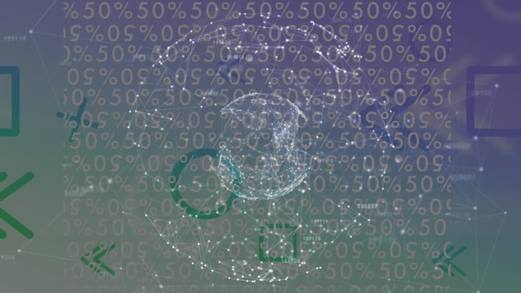 Animation of network of connections over icons