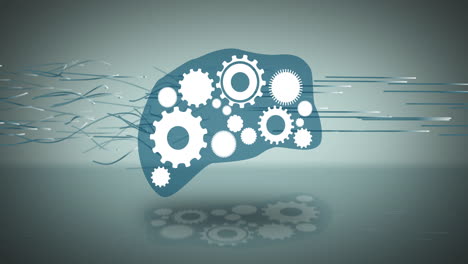 Streams of thought are organized in a brain with gears