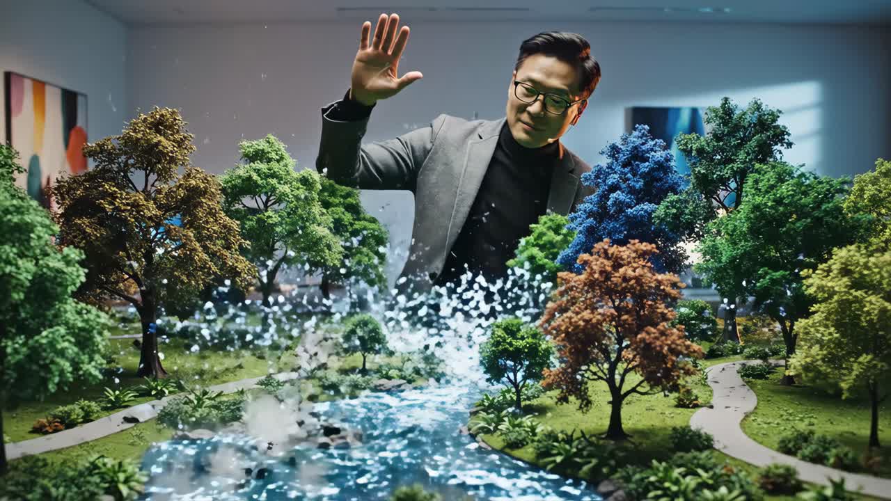 Miniature Landscape with a Man