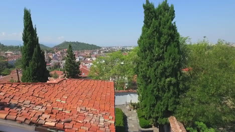 the high view of plovdiv city, bulgaria