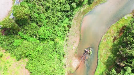 Aerial View of the River in Lam Dong