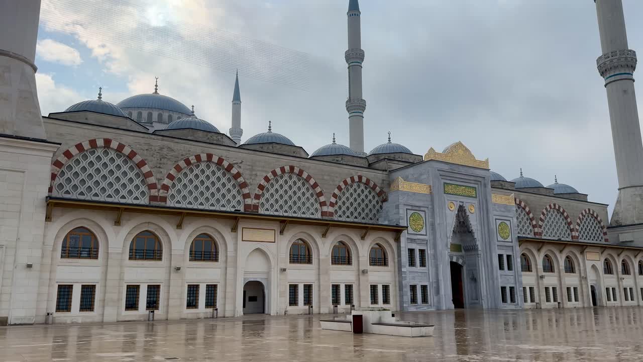 Stunning domes and minarets of Turkey’s largest mosque, Camlika, Uskudar district.