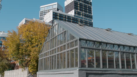 greenhouse building in the city