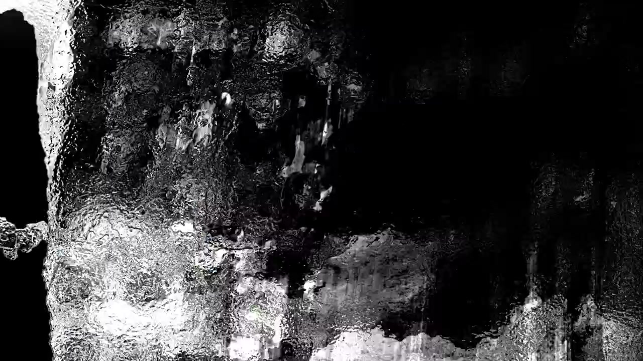 Texture Astratta di Vetro Bagnato con Riflessi di Luce