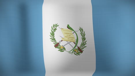 animación de ondear la bandera de guatemala