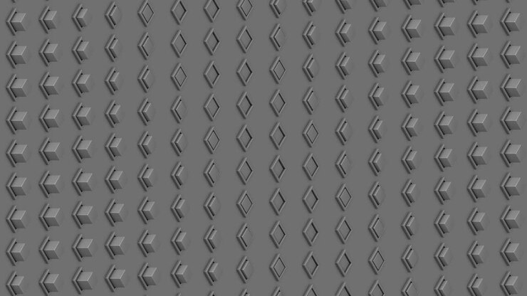 Abstract isometric background gray cubes buttons waves motion