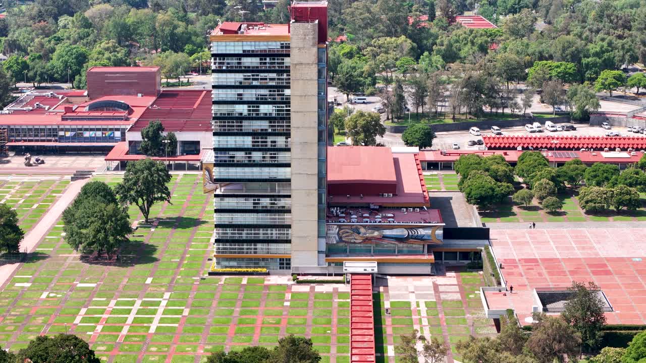 Aerial view of Unam campus in mexico city
