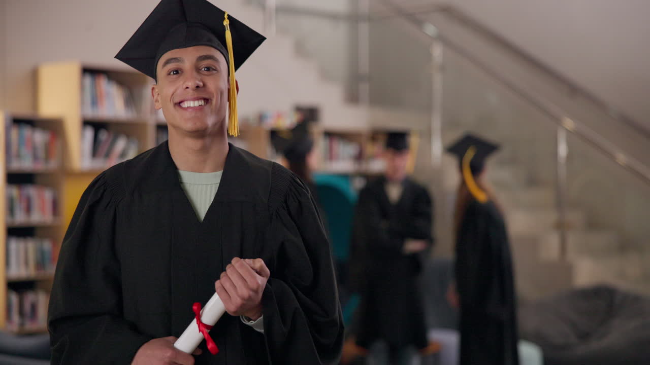 Graduation Ceremony with Happy Graduates