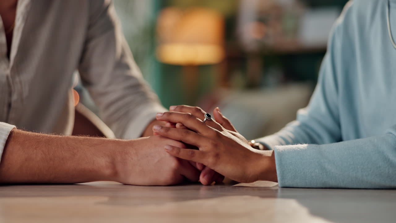 Hands showing support and empathy