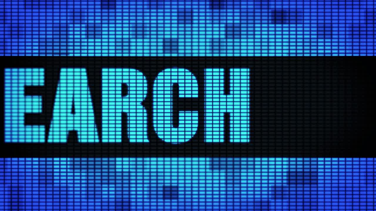 Search on a digital display