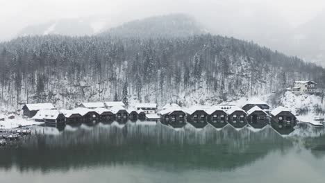 Aeiral-drone-of-European-winter-lake---Graded