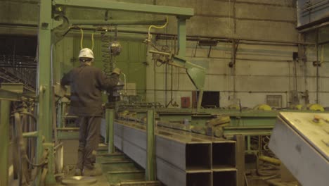 metal processing in a factory