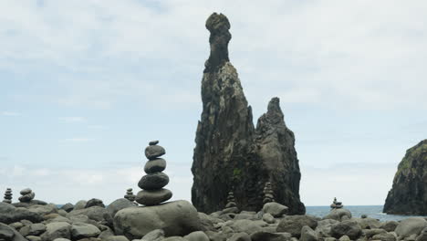 shaped rocks on a seascape