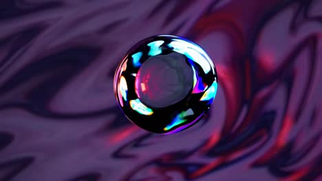 abstract colorful sphere on a gradient background