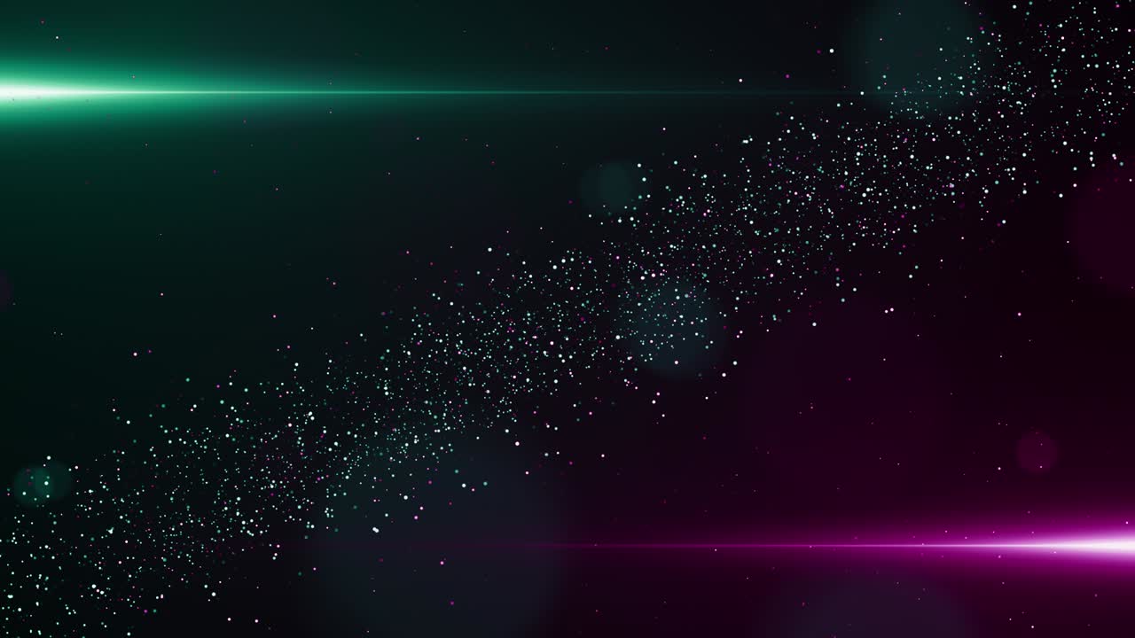 particelle verde rosa evento gioco trailer titoli palcoscenico concerto cinematografico background loop