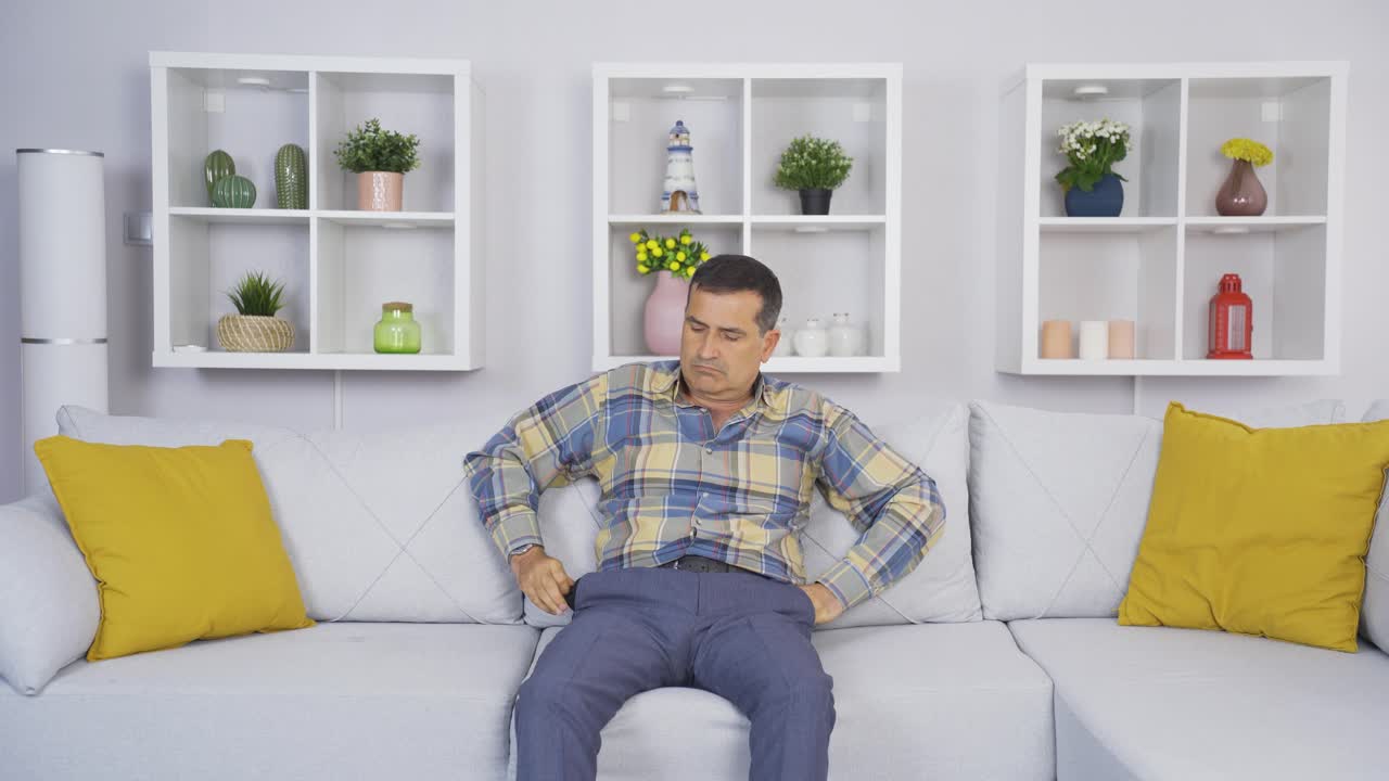 Poor and penniless old man.