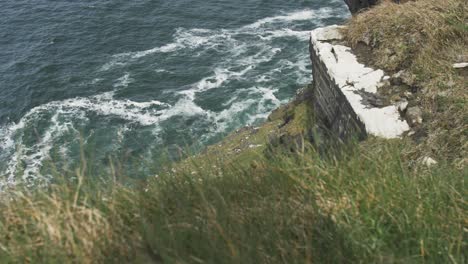 cliffs of moher in ireland shot of ocean