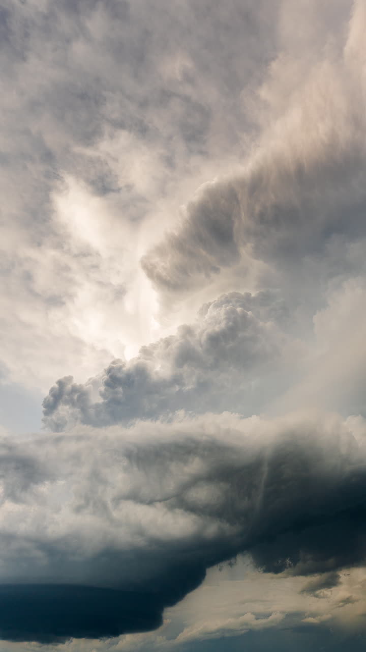 Building storm cloud motion powerful atmospheric weather motion