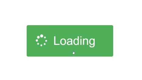 mouse cursor clicked button creating loading circle on device screen digital display of web page website. computer software monitor viewpoint of loading processing result.
