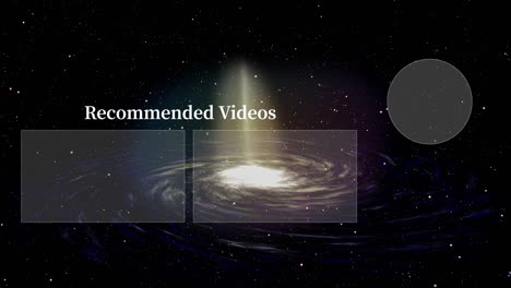 galaxy universe end card ending screen motion graphics