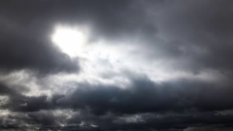 time lapse of a dark dramatic stormy sky