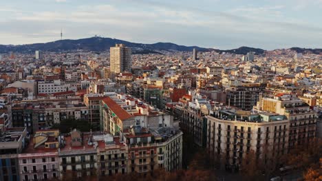 aerial view of barcelona cityscape