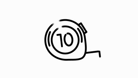 construction line icon of for modern concepts, web and apps on white background. motion graphic.