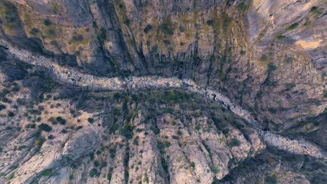 aerial view of a canyon