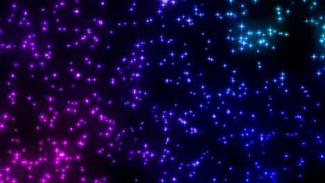 bucle de fondo de partículas de estrellas brillantes