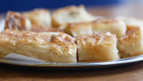 delicious turkish pastries on a tray