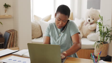 trabajo desde casa llamada telefónica mujer para virtual