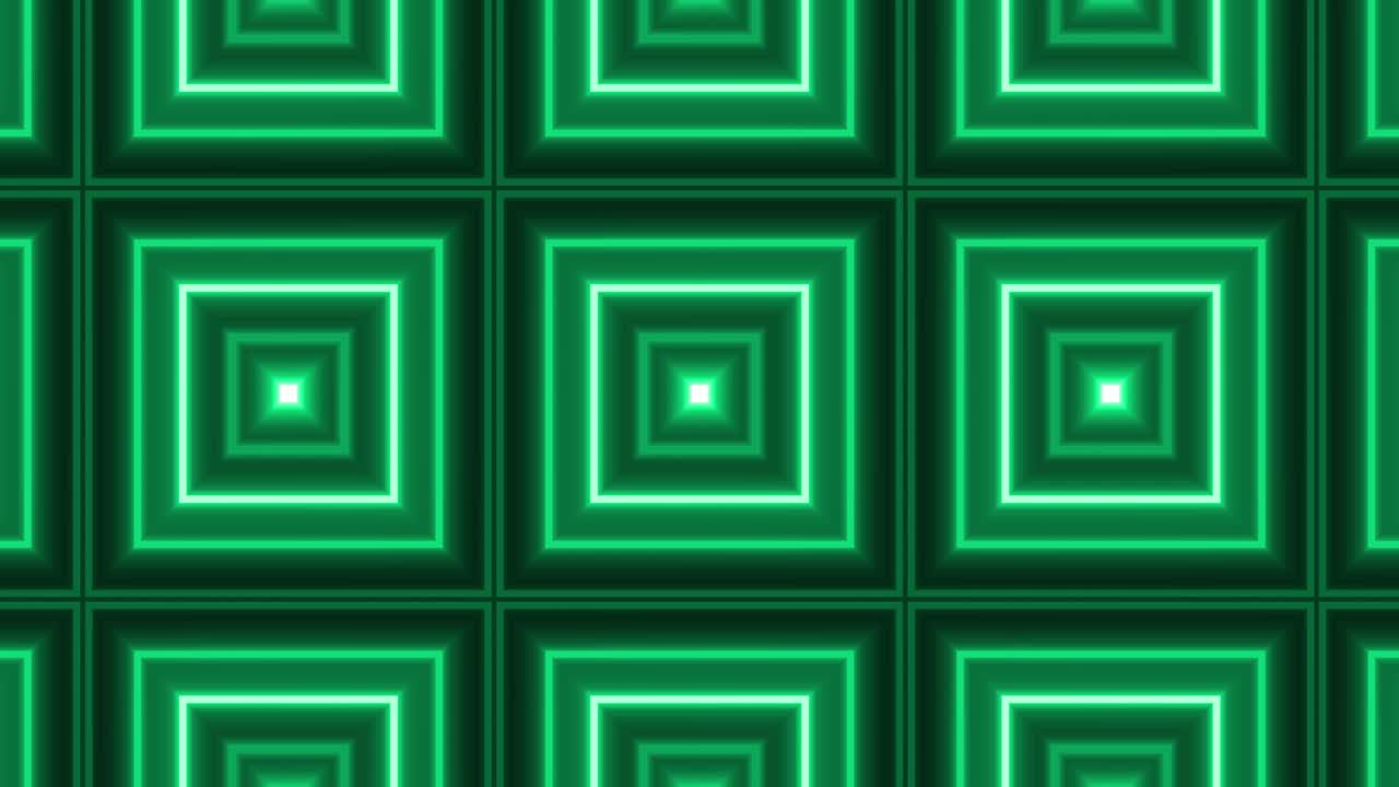 Grafica in movimento con animazione in loop di cambiamento di colore neon.