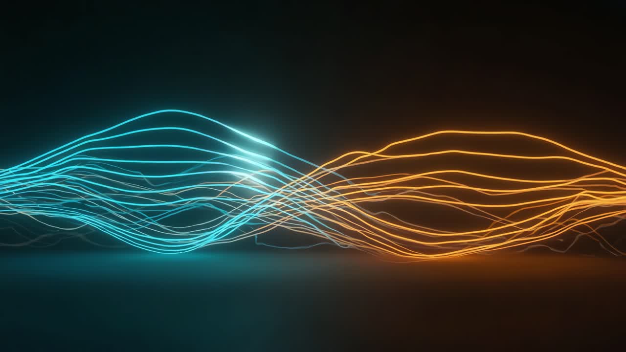 ondas brillantes abstractas