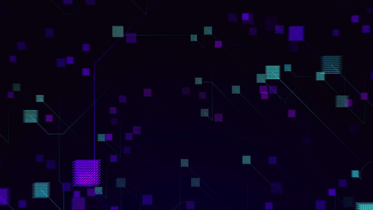 Abstract Glowing Energy Neon Colorful Digital Motion Design