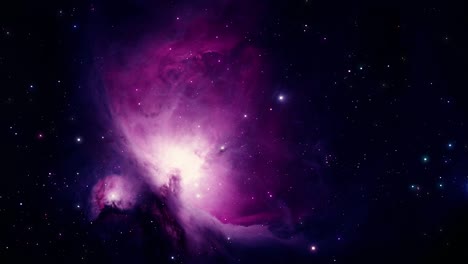 estrellas centelleantes cerca de la nebulosa de orión.
