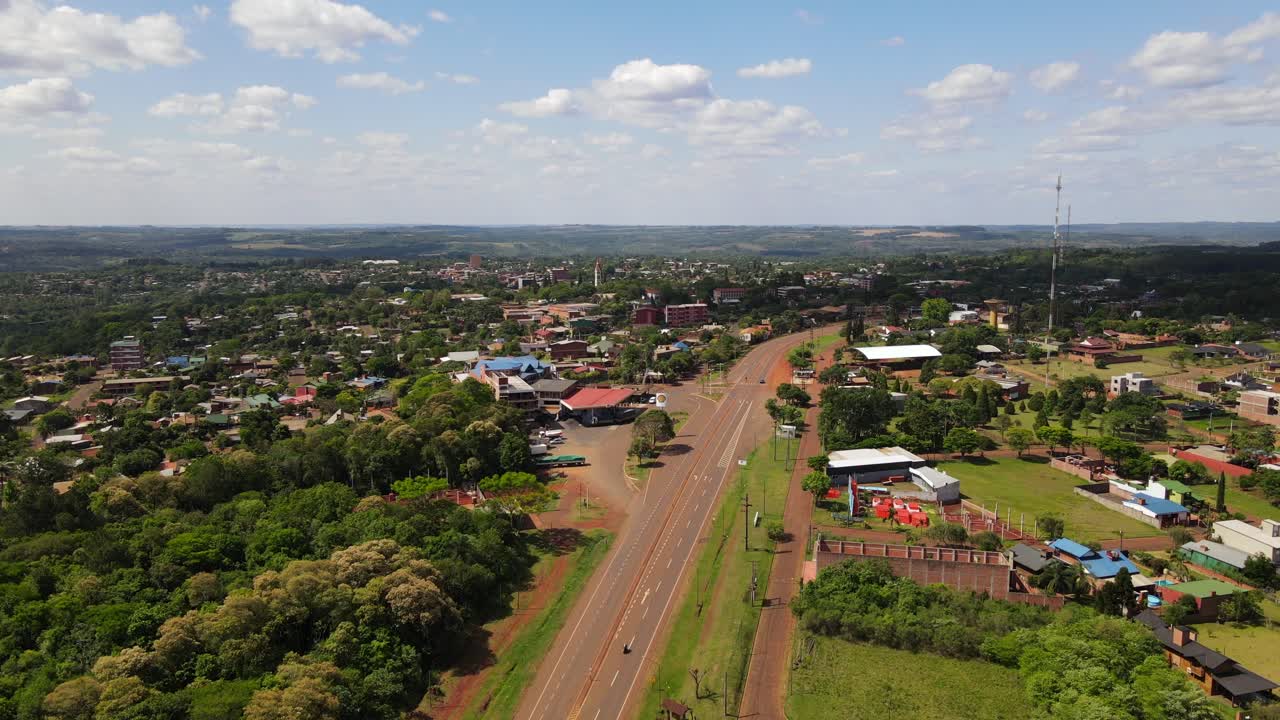 푸에르토리코, 미시아, 아르헨티나, 남아메리카의 파노라마 공중 풍경