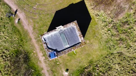 Imágenes-De-Drones-De-Lugares-Abandonados-Warren-Lodge,-Thetford-Forest