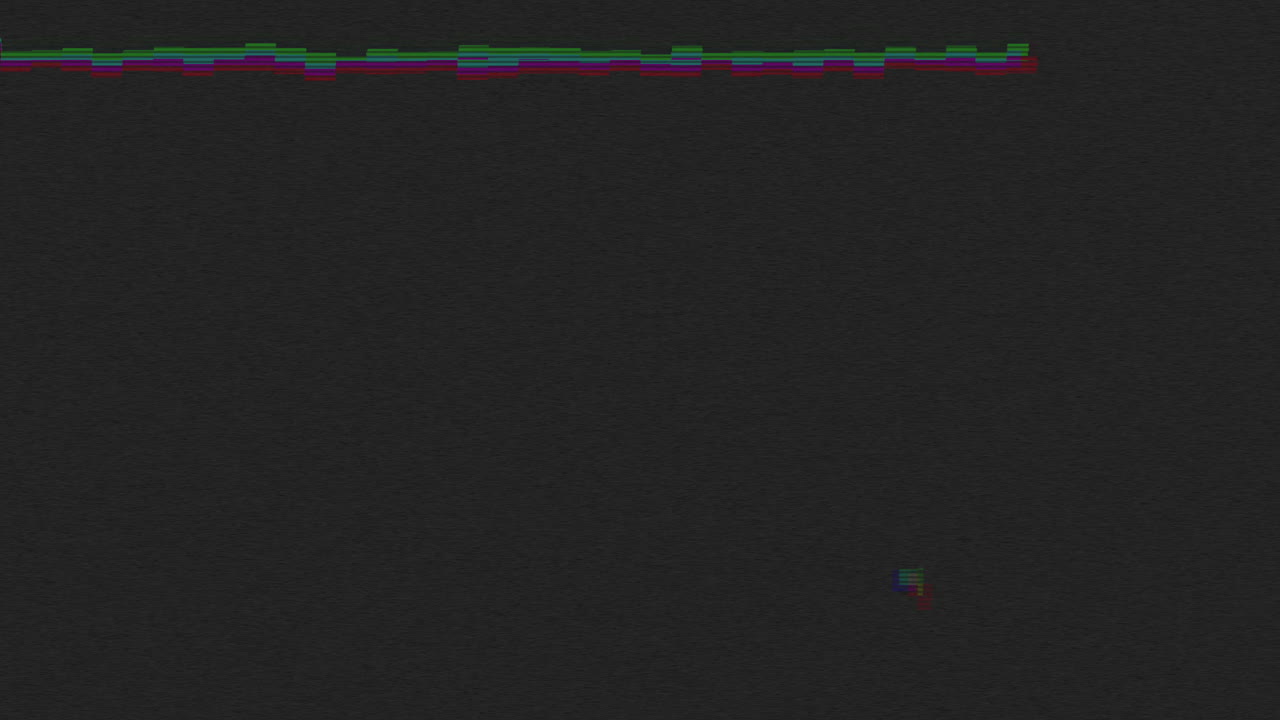 Glitch and noise television defects with artifacts on black texture