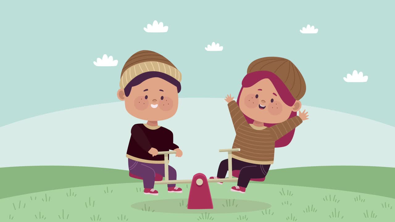 little lovers in the park